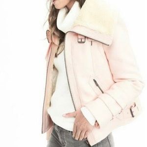 Light Blush pink banana republic bomber jacket size medium, worn twice